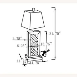 Other Contemporary Style Table Lamp In Silver Finish -Othe Furniture Shop 1500 1500 frame 0 2546