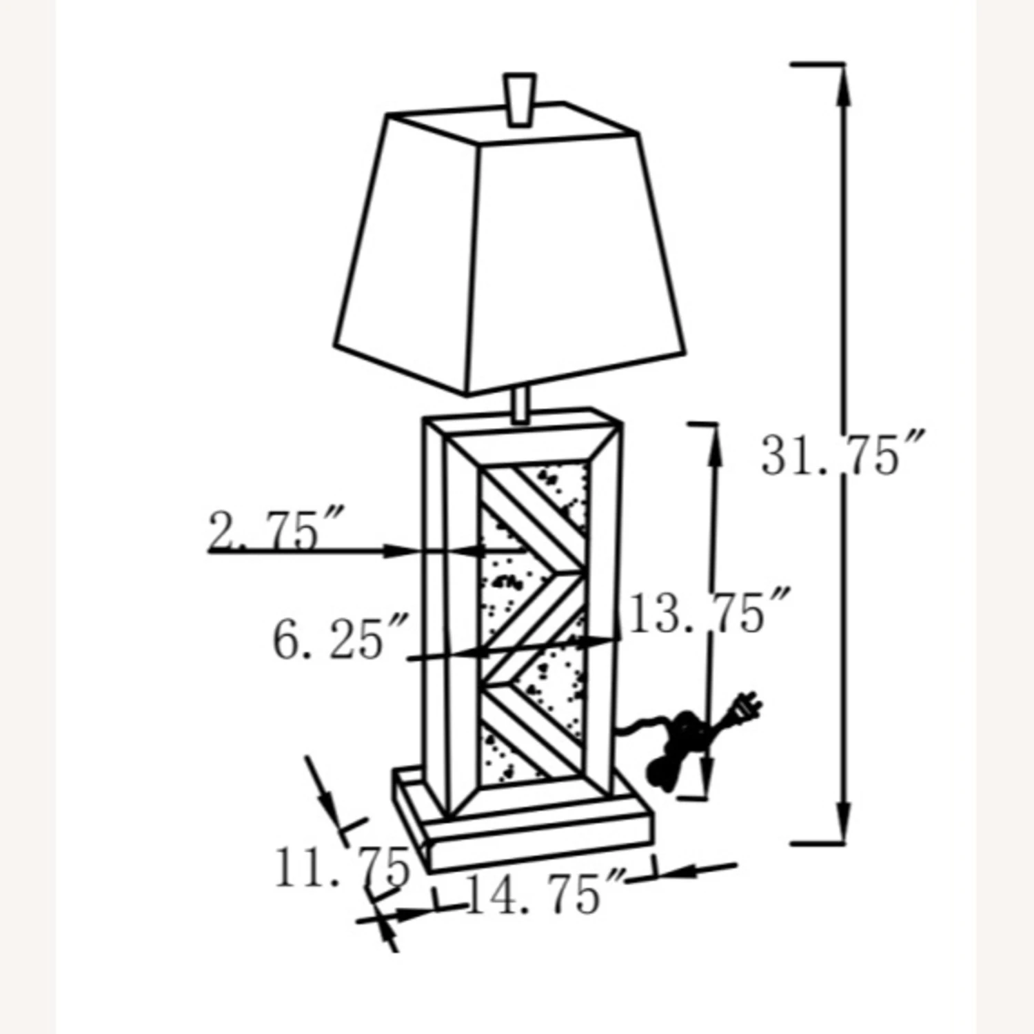 Other Contemporary Table Lamp In Silver Finish 6 Other Contemporary Table Lamp In Silver Finish - Image 4