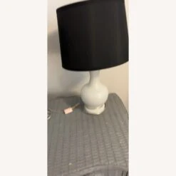 Pair Of White Lamps With Black Shades -Othe Furniture Shop 1500 1500 frame 0 2571