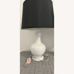 Pair Of White Lamps With Black Shades -Othe Furniture Shop 1500 1500 frame 0 2573