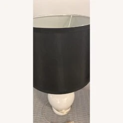 Pair Of White Lamps With Black Shades -Othe Furniture Shop 1500 1500 frame 0 2575