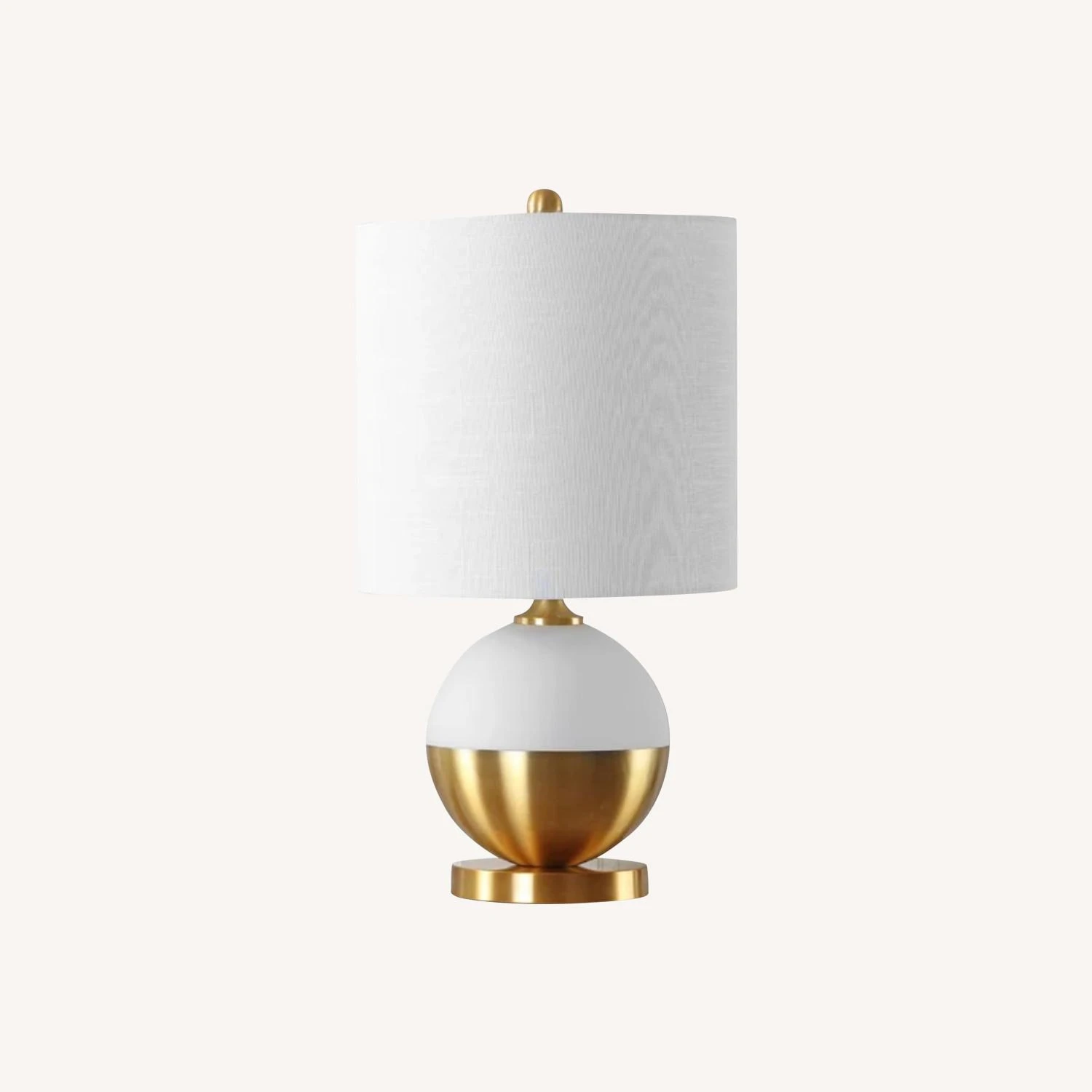 Mercers White And Gold Table Lamp 5 Mercers White And Gold Table Lamp - Image 3