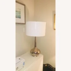 Home Goods Metal Based Lamp & Large Drum Shade -Othe Furniture Shop 1500 1500 frame 0 2605