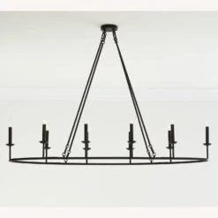 Pottery Barn Remington Iron Oval Chandelier -Othe Furniture Shop 1500 1500 frame 0 2756