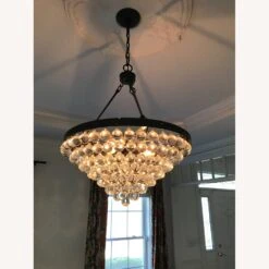 Crystorama Bronze Drop Chandelier Six Light