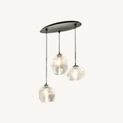 Lighting By Gregory 3 Light Glass Pendant Fixture
