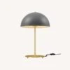 Other Table Lamp In Grey Metal Dome & Satin Brass Rod -Othe Furniture Shop 1500 1500 frame 0 291