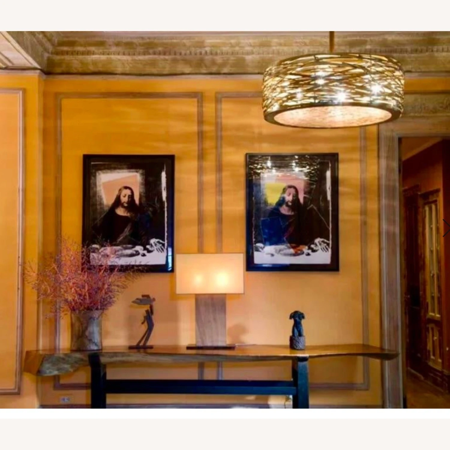 Other Marsia Holzer Large 6-Light Chandelier 7 Other Marsia Holzer Large 6-Light Chandelier - Image 5