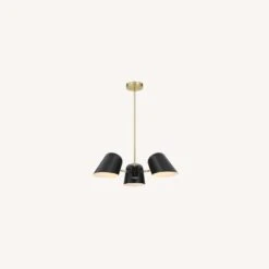 Other 3-Light Pendant Light In Black&Satin Brass Canopy -Othe Furniture Shop 1500 1500 frame 0 2984
