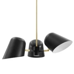 Other 3-Light Pendant Light In Black&Satin Brass Canopy -Othe Furniture Shop 1500 1500 frame 0 2986