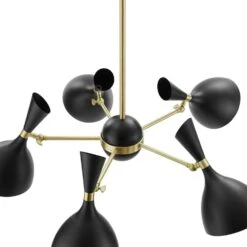 Other 5-Light Pendant Light In Round Black Metal Shades -Othe Furniture Shop 1500 1500 frame 0 3088
