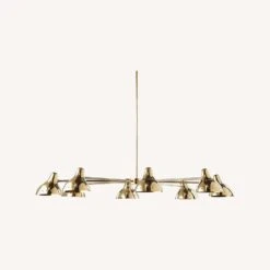 CB2 Presley Polished Brass Chandelier