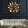 Other Pendant Light In Brass & Calla Lily-Shaped Endings 2 Other Pendant Light In Brass & Calla Lily-Shaped Endings -Othe Furniture Shop 1500 1500 frame 0 3168