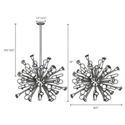 Other Pendant Light In Brass & Calla Lily-Shaped Endings -Othe Furniture Shop 1500 1500 frame 0 3173