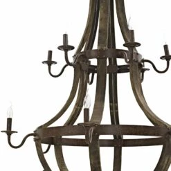 Other Chandelier In Brown Hardwood W/ Steel Frame Finish -Othe Furniture Shop 1500 1500 frame 0 3180