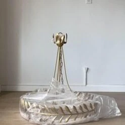 Currey And Company- Laurus Chandelier Satin Brass -Othe Furniture Shop 1500 1500 frame 0 3188