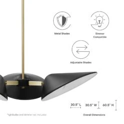 Other Minimalist 3-Light Pendant Light In Black Shade -Othe Furniture Shop 1500 1500 frame 0 3212