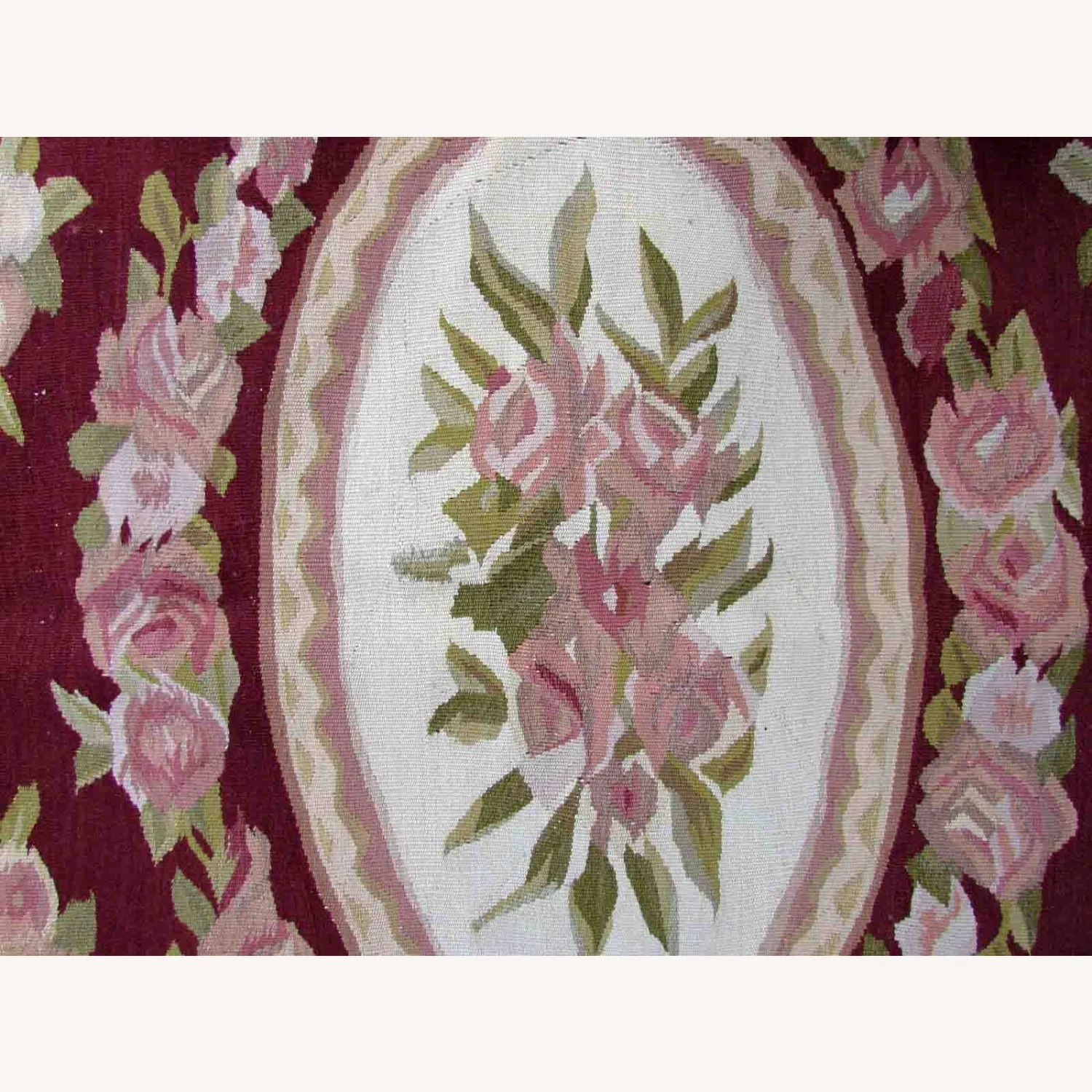 Handmade Vintage French Aubusson Rug 5 Handmade Vintage French Aubusson Rug - Image 3