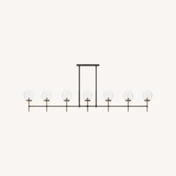 Pottery Barn Camryn Glass Globe Linear Chandelier