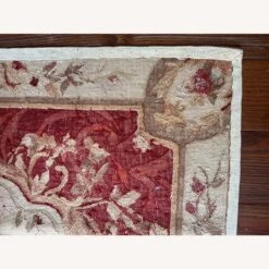 Vintage Petit Point Needlepoint Wool Rug