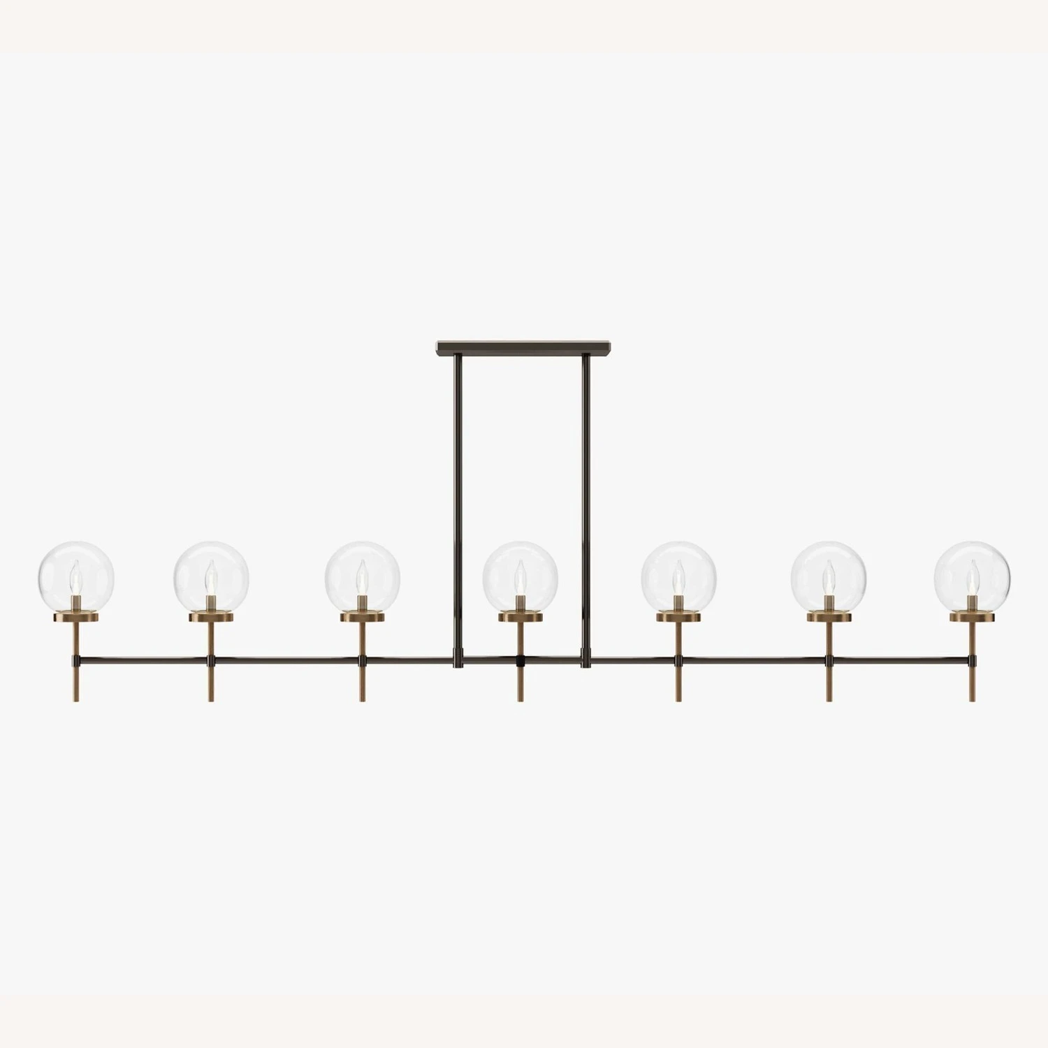 Pottery Barn Camryn Glass Globe Linear Chandelier 6 Pottery Barn Camryn Glass Globe Linear Chandelier - Image 4