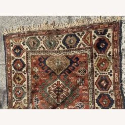 Handmade Antique Caucasian Kazak Rug