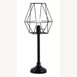 Other Industrial Decor Table Lamp In Black Metal Finish