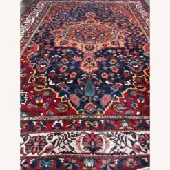 Vintage Handmade Persian Bakhtiari Wool Rug