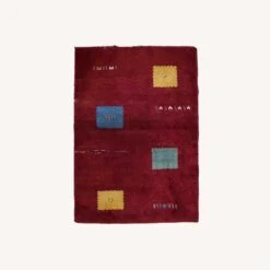 Handmade Vintage Persian Gabbeh Rug