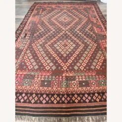 Vintage Handcrafted Kilim Wool Rug