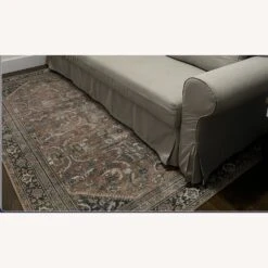 Ros And Greenish Area Rug