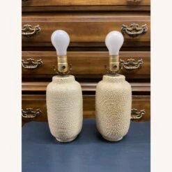 Mid Century 1950s Pair Of Textured Ceramic Lamps -Othe Furniture Shop 1500 1500 frame 0 342