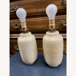 Mid Century 1950s Pair Of Textured Ceramic Lamps -Othe Furniture Shop 1500 1500 frame 0 345