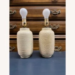 Mid Century 1950s Pair Of Textured Ceramic Lamps -Othe Furniture Shop 1500 1500 frame 0 349