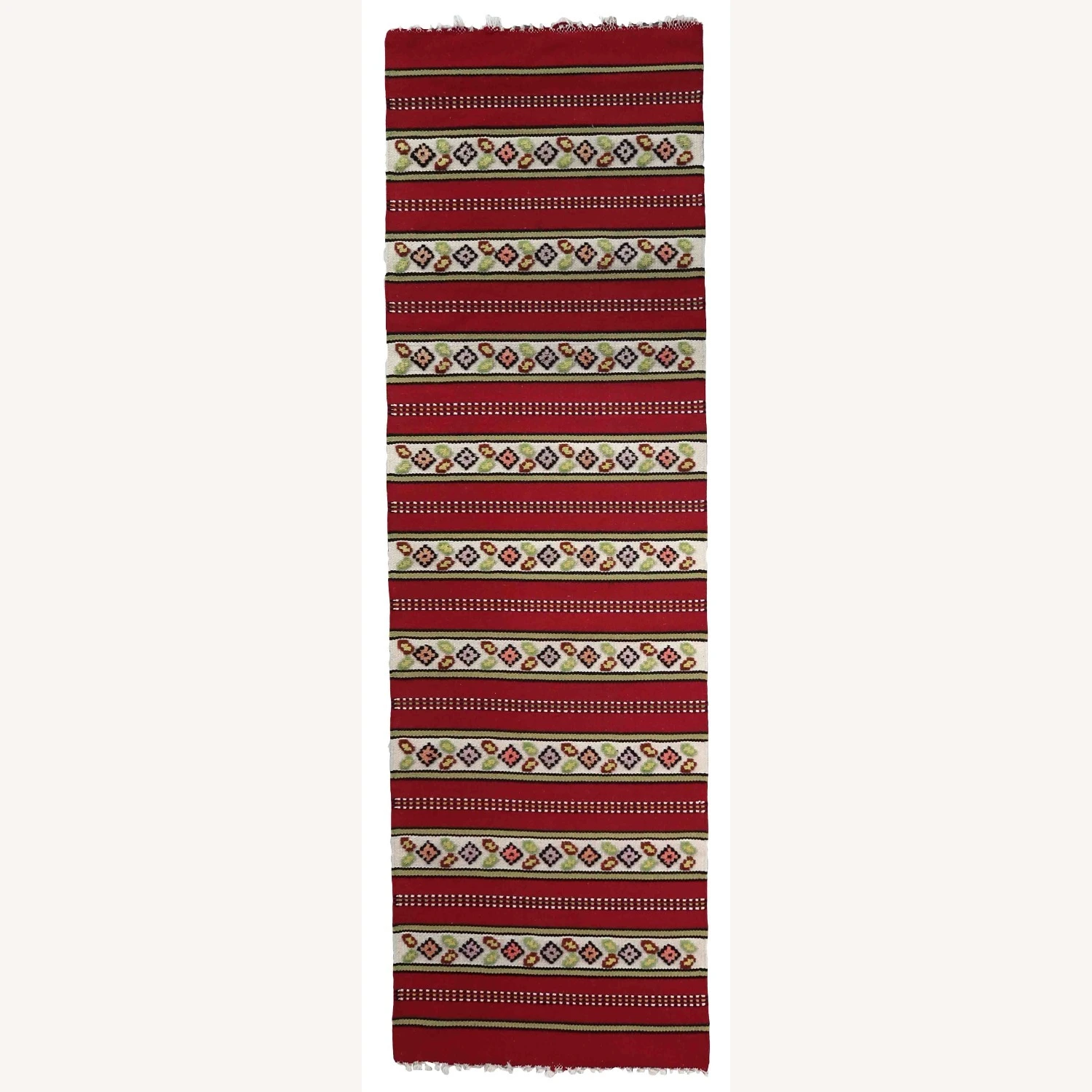 Handmade Vintage Persian Ardabil Runner 6 Handmade Vintage Persian Ardabil Runner - Image 4