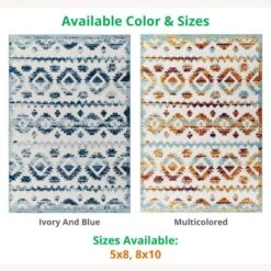 Other 8x10 Area Rug InMulticolor Diamond Chevron Pattern 17 Other 8x10 Area Rug InMulticolor Diamond Chevron Pattern -Othe Furniture Shop 1500 1500 frame 0 3557
