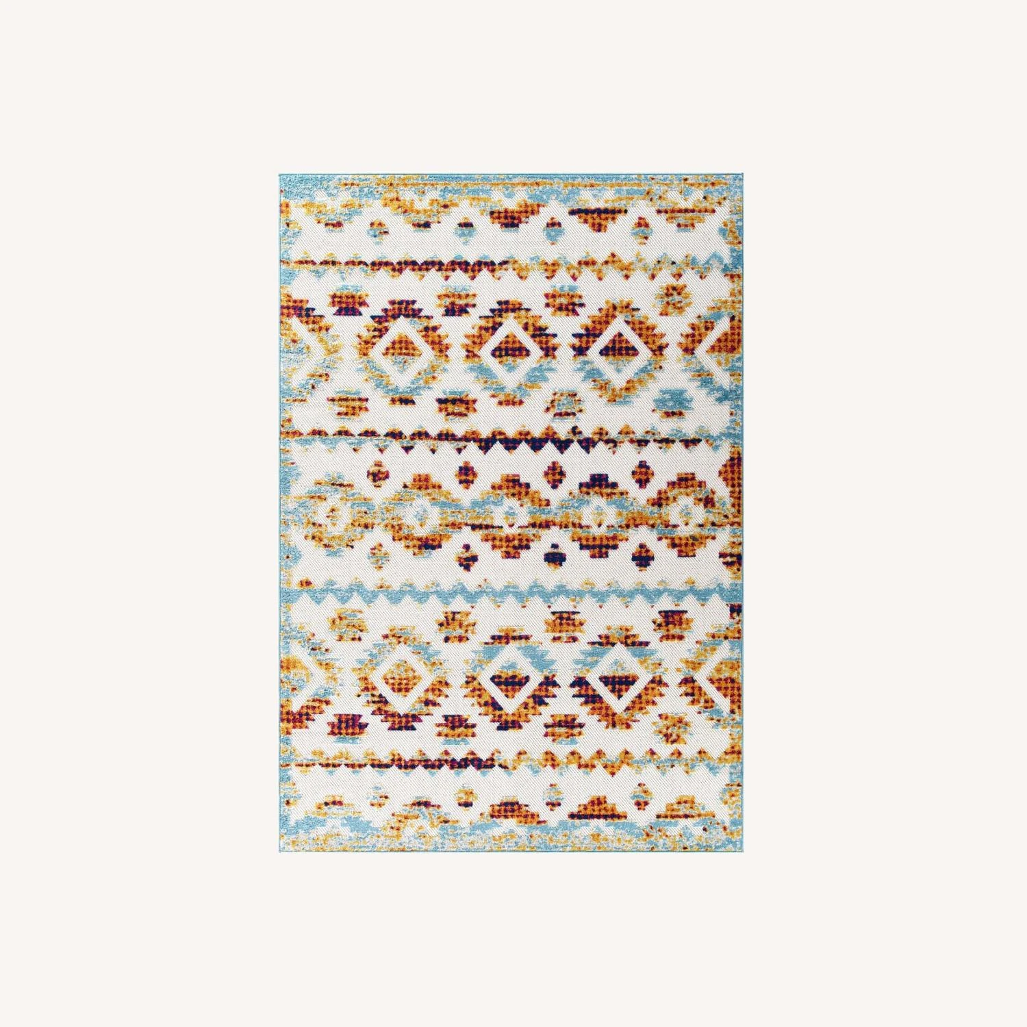 Other 8x10 Area Rug InMulticolor Diamond Chevron Pattern 11 Other 8x10 Area Rug InMulticolor Diamond Chevron Pattern - Image 9