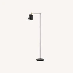 Other Floor Lamp In Black & Gold Metal Finish