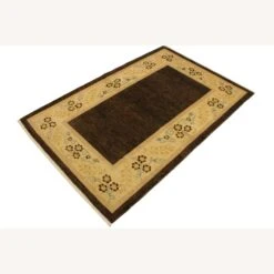 Arshs Fine Rugs Gabbeh Ashleigh Brown/Tan Wool Area Rug