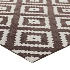 Other 8x10 Area Rug In Ivory & Brown Diamond Pattern 10 Other 8x10 Area Rug In Ivory & Brown Diamond Pattern -Othe Furniture Shop 1500 1500 frame 0 3633