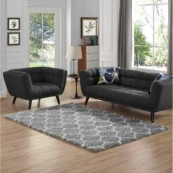 Other 5x8 Area Rug In Gray & Ivory Moroccan Trellis -Othe Furniture Shop 1500 1500 frame 0 3666