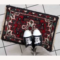 Handmade Vintage Persian Hamadan Mat -Othe Furniture Shop 1500 1500 frame 0 3712