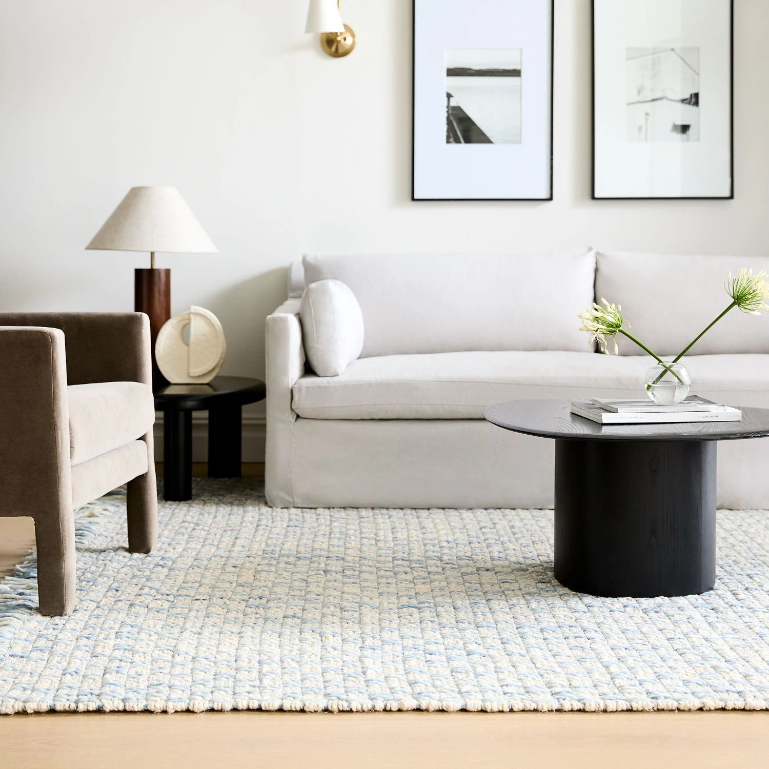 West Elm Chess Weave Wool & Jute Rug 8X10 4 West Elm Chess Weave Wool & Jute Rug 8X10 - Image 2