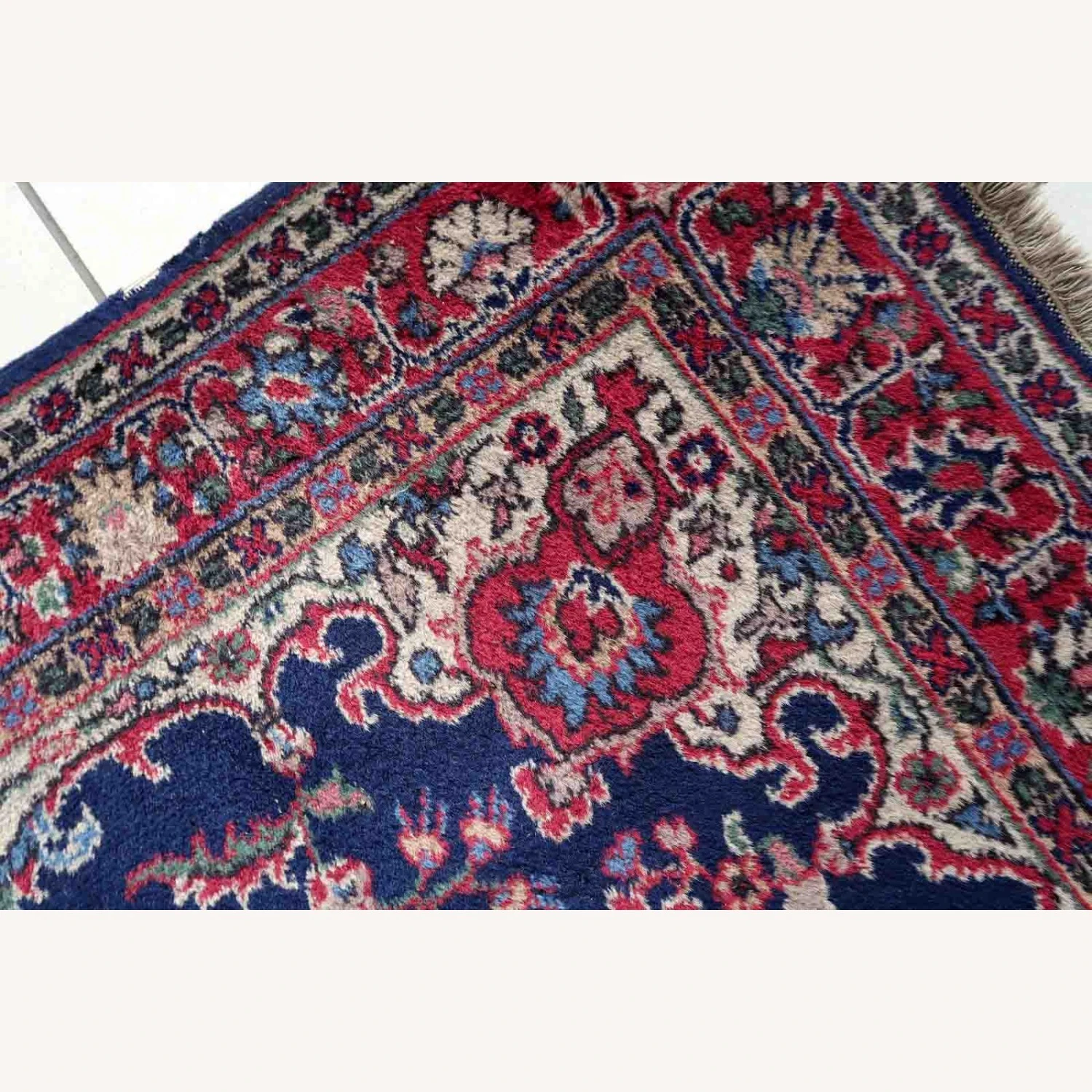 Handmade Antique Persian Kerman Rug 3 Handmade Antique Persian Kerman Rug
