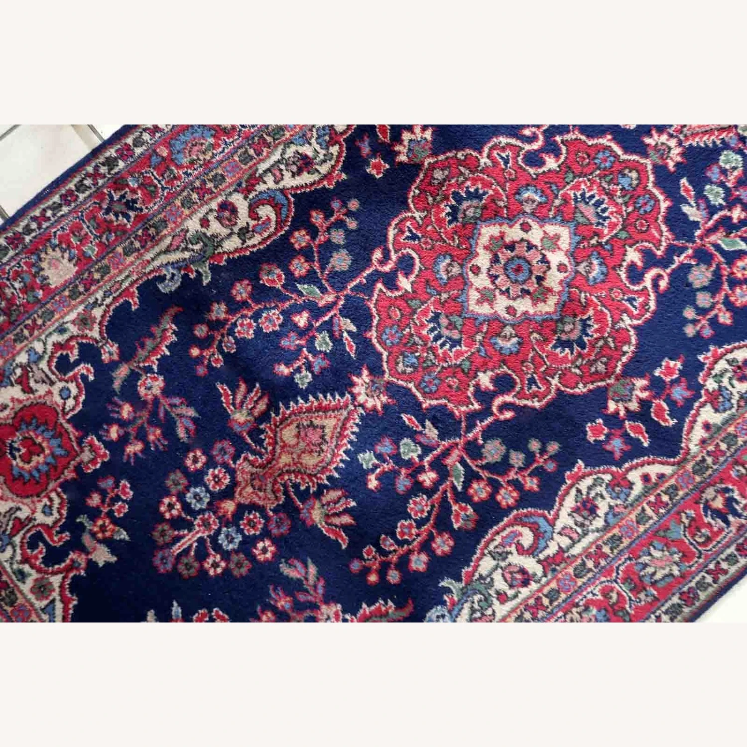 Handmade Antique Persian Kerman Rug 10 Handmade Antique Persian Kerman Rug - Image 8