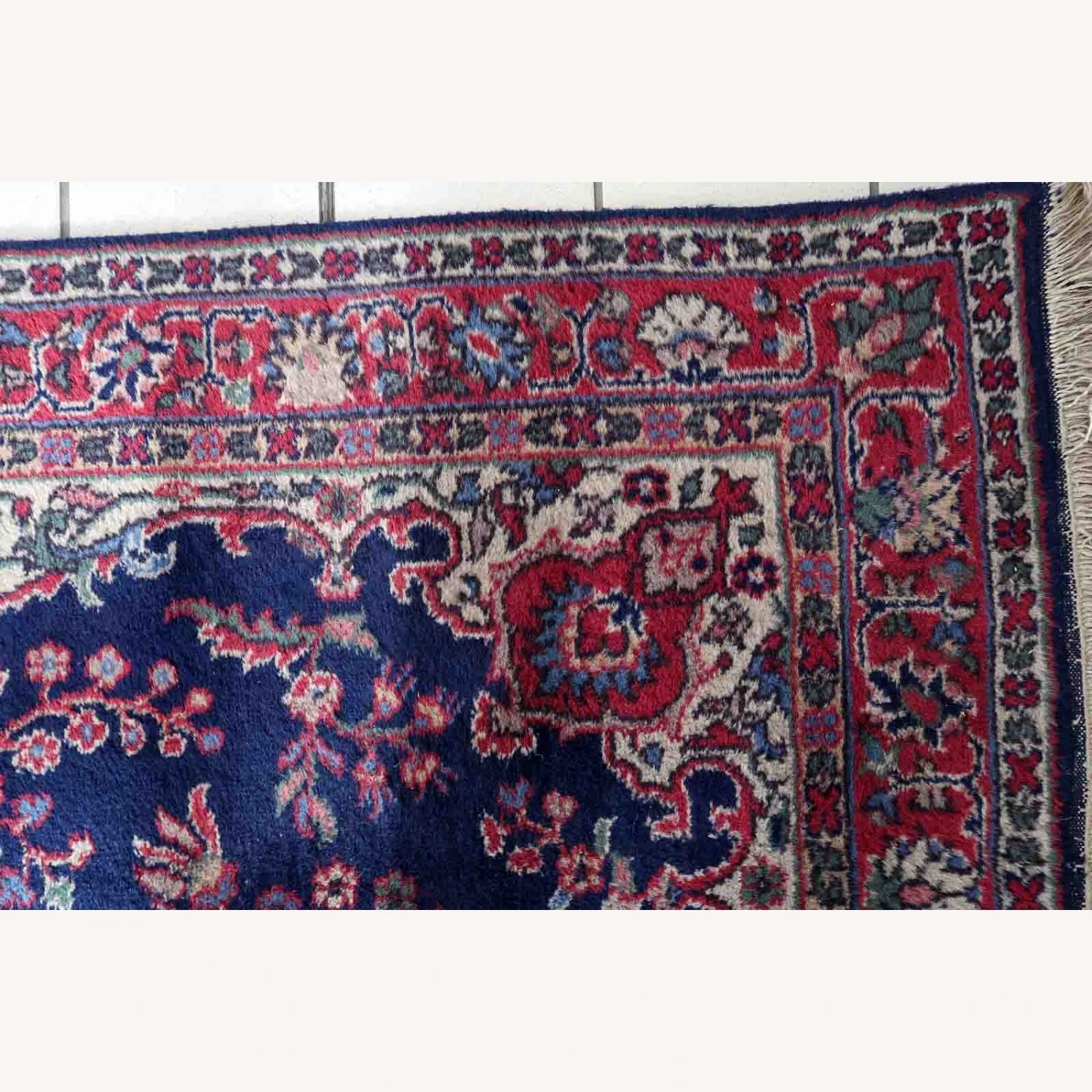 Handmade Antique Persian Kerman Rug 11 Handmade Antique Persian Kerman Rug - Image 9