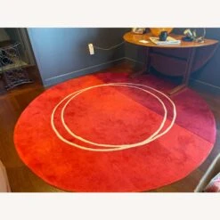 Other Contemporary Deep Red Circular Rug -Othe Furniture Shop 1500 1500 frame 0 3858