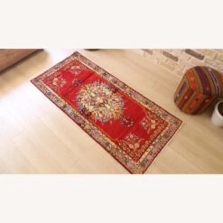 Vintage Turkish Hand-Knotted Rug 1960s Runner 11 Vintage Turkish Hand-Knotted Rug 1960s Runner -Othe Furniture Shop 1500 1500 frame 0 3893