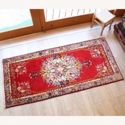 Vintage Turkish Hand-Knotted Rug 1960s Runner 12 Vintage Turkish Hand-Knotted Rug 1960s Runner -Othe Furniture Shop 1500 1500 frame 0 3894