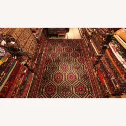 Vintage Turkish Hand-Knotted Cecim Kilim Rug 1950s -Othe Furniture Shop 1500 1500 frame 0 3924